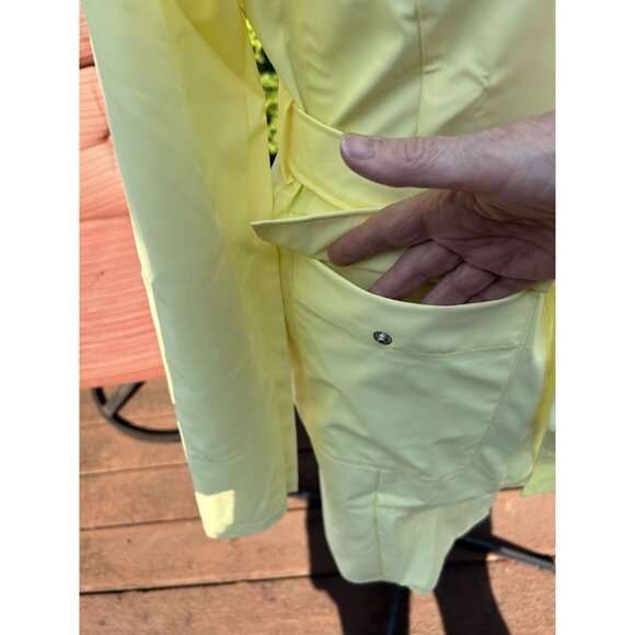 Rains Women's Rain Jacket, color Straw Yellow, Waterproof, Size Medium, NWT - Picture 6 of 11